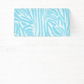 Blauwe zebraprint spandoek (Insitu)