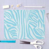 Blauwe zebraprint tissuepapier (Craft)