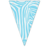 Blauwe zebraprint vlaggetjes (Derde vlag)