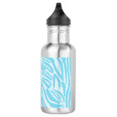 Blauwe zebraprint waterfles (Rechts)