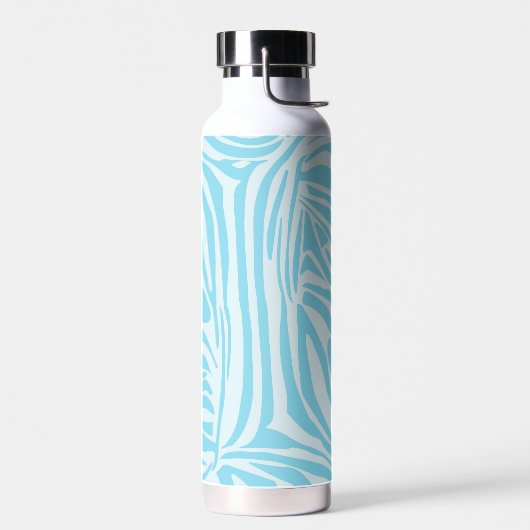 Blauwe zebraprint waterfles (Links)