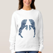 Blauwe Zebras Trui (Voorkant)