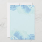 Blauwe Zee Baby shower Kaart (Achterkant)