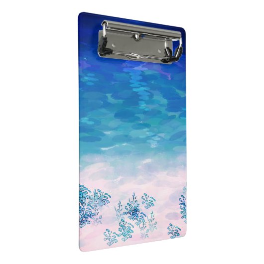 Blauwe Zee Beach Mini Klembord (Schuin)