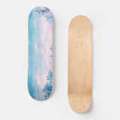 Blauwe Zee Beach Persoonlijk Skateboard (Voorkant)