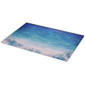 Blauwe Zee Beach  Snijplank (Hoek)