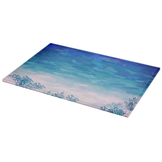 Blauwe Zee Beach  Snijplank (Hoek)