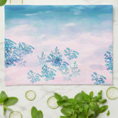 Blauwe Zee Beach Theedoek (Gevouwen)