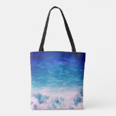 Blauwe Zee Beach Tote Bag (Achterkant)