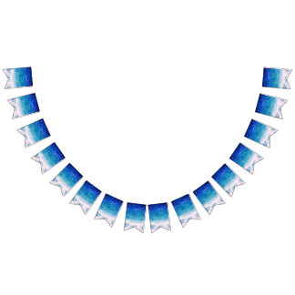 Blauwe Zee Beach Vlaggetjes