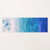 Blauwe Zee Beach Yogamat (Achterkant (horizontaal))