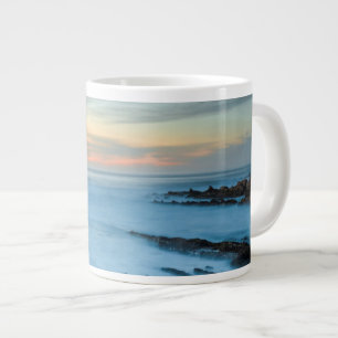 Blauwe zee bij zonsondergang, Californië Grote Koffiekop