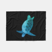 Blauwe Zee Fleece Deken (Voorkant (Horizontaal))