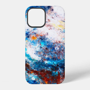 Blauwe zee golf. Kunstmatige spetters van heldere  iPhone 12 Hoesje