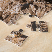Blauwe zee golven legpuzzel (Zijkant)