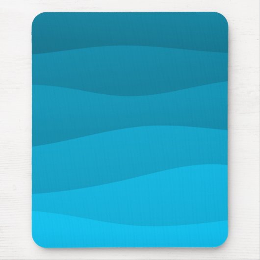 Blauwe zee golven muismat (Voorkant)
