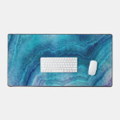 Blauwe Zee groene geagattextuur Bureaumat (Keyboard & Muis)