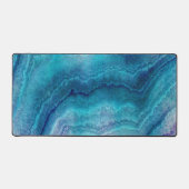 Blauwe Zee groene geagattextuur Bureaumat (Voorkant)