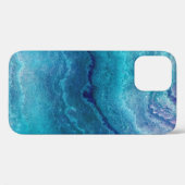 Blauwe Zee groene geagattextuur Case-Mate iPhone Case (Achterkant (horizontaal))