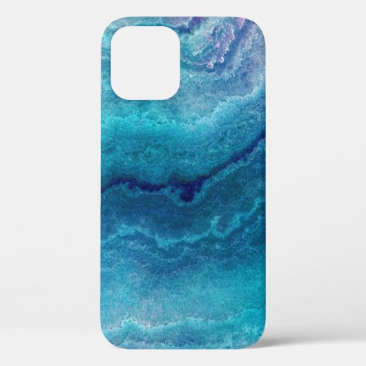 Blauwe Zee groene geagattextuur Case-Mate iPhone Case (Achterkant)