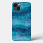 Blauwe Zee groene geagattextuur Case-Mate iPhone Case (Achterkant)