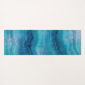 Blauwe Zee groene geagattextuur Yogamat (Achterkant (horizontaal))