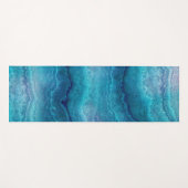 Blauwe Zee groene geagattextuur Yogamat (Voorkant (horizontaal))