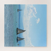 Blauwe zee legpuzzel (Horizontaal)