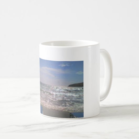 Blauwe zee mok (Voorkant rechts)