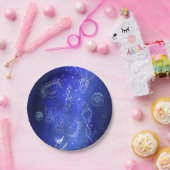 Blauwe zee onderwater kwal wereld papieren bordje (Feest)