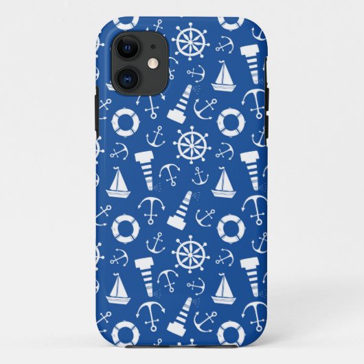 Blauwe Zee Patroon Case-Mate iPhone Case (Achterkant)