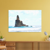 Blauwe Zee Stack Karst Landschap Foto Indonesië Canvas Afdruk (Insitu (Woonkamer))