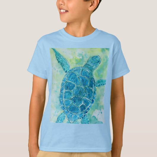Blauwe Zee T-shirt (Voorkant)