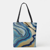 Blauwe Zee Tote Bag (Achterkant)