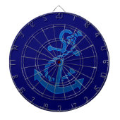 Blauwe zee van het schip Anchor Nautical Marine Th Dartbord (Voorkant)
