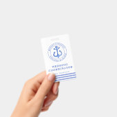 Blauwe Zeeanker | Trouwplanner Badge (Handheld)