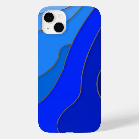blauwe zeebodem Case-Mate iPhone case (Achterkant)