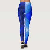Blauwe zeebodem - leggings (Achterkant)
