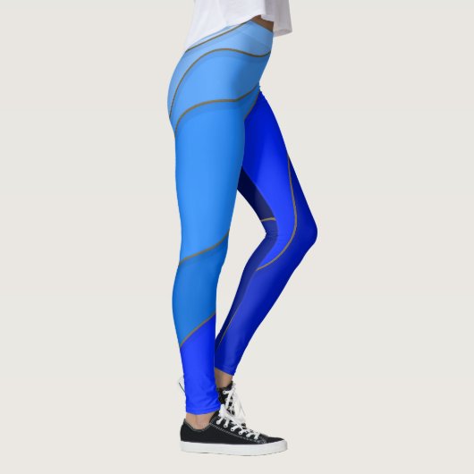 Blauwe zeebodem - leggings (Rechts)