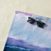 Blauwe zeebradehanddoek - PERSONALIZE Strandlaken (In situ)