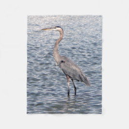 Blauwe zeedeken van de Heron Fleece Deken