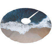 Blauwe Zeeen Aerial Bali Indonesië Kerstboom Rok (Gekanteld)