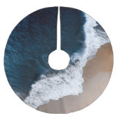 Blauwe Zeeen Aerial Bali Indonesië Kerstboom Rok (Voorkant)