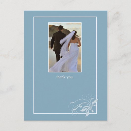 Blauwe Zeeen Briefkaart (Voorkant)