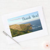 Blauwe Zeeen kliffen en Sky Photo Dank je Sticker (Envelop)