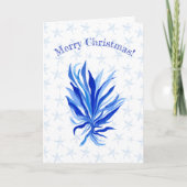 Blauwe zeegarnaal-zeestervis-douanenaam kaart (Voorkant)