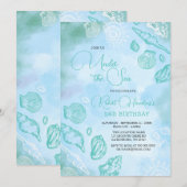 Blauwe zeehonden onder de Zee oceanische zeedag Kaart (Voorkant / Achterkant)