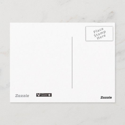 Blauwe Zeekreeft Briefkaart (Achterkant)