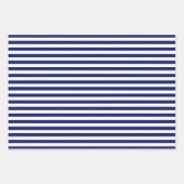 Blauwe Zeeman Strepen (kleine schaal) Inpakpapier Vel (Voorkant 3)