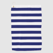 blauwe zeemansstreep golfhanddoek (Voorkant)